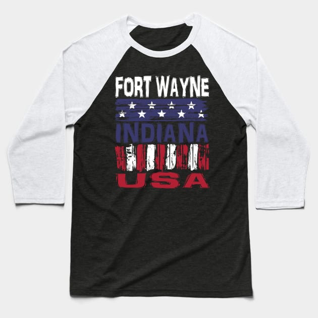 Fort Wayne Indiana USA T-Shirt Baseball T-Shirt by Nerd_art